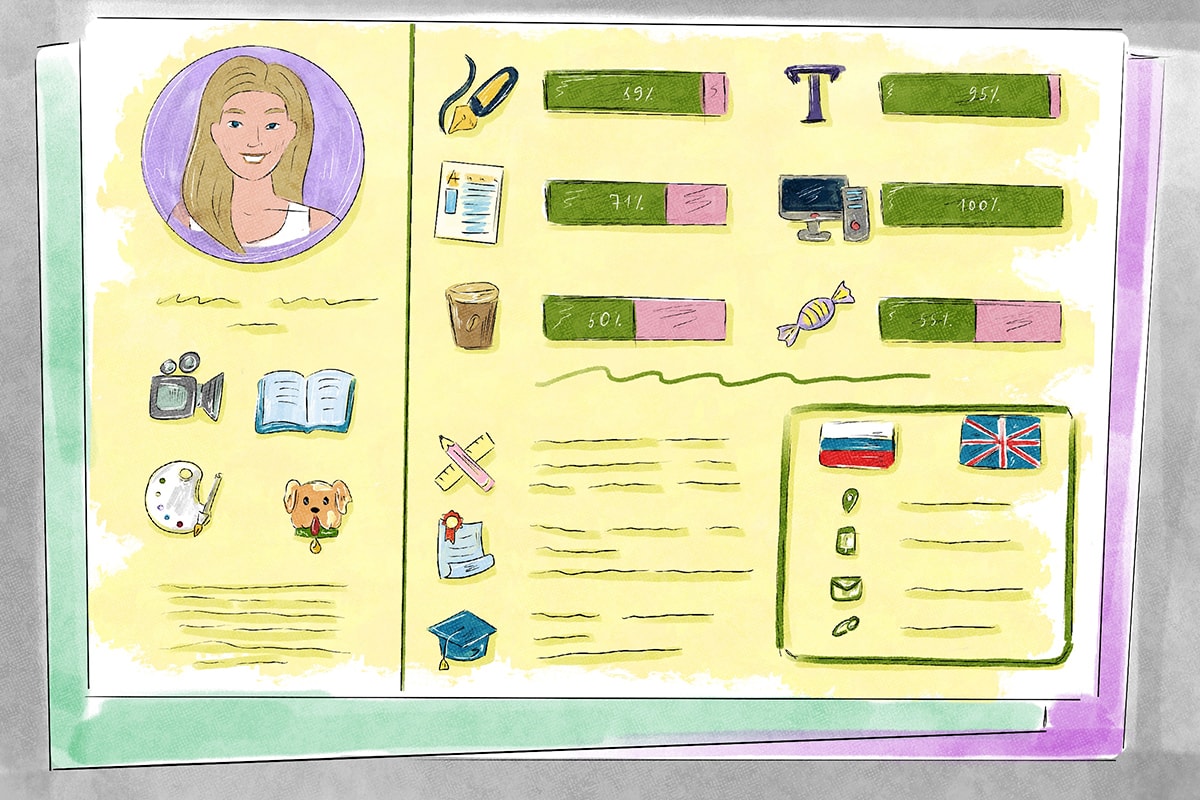 8 шаблонов резюме на одну страницу