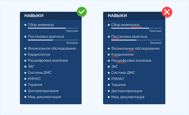 резюме на работу выпускника