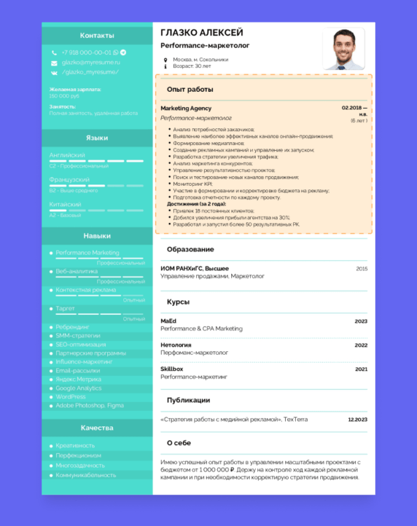 Текст Резюме Для Устройства на Работу: Готовые Примеры по Блокам