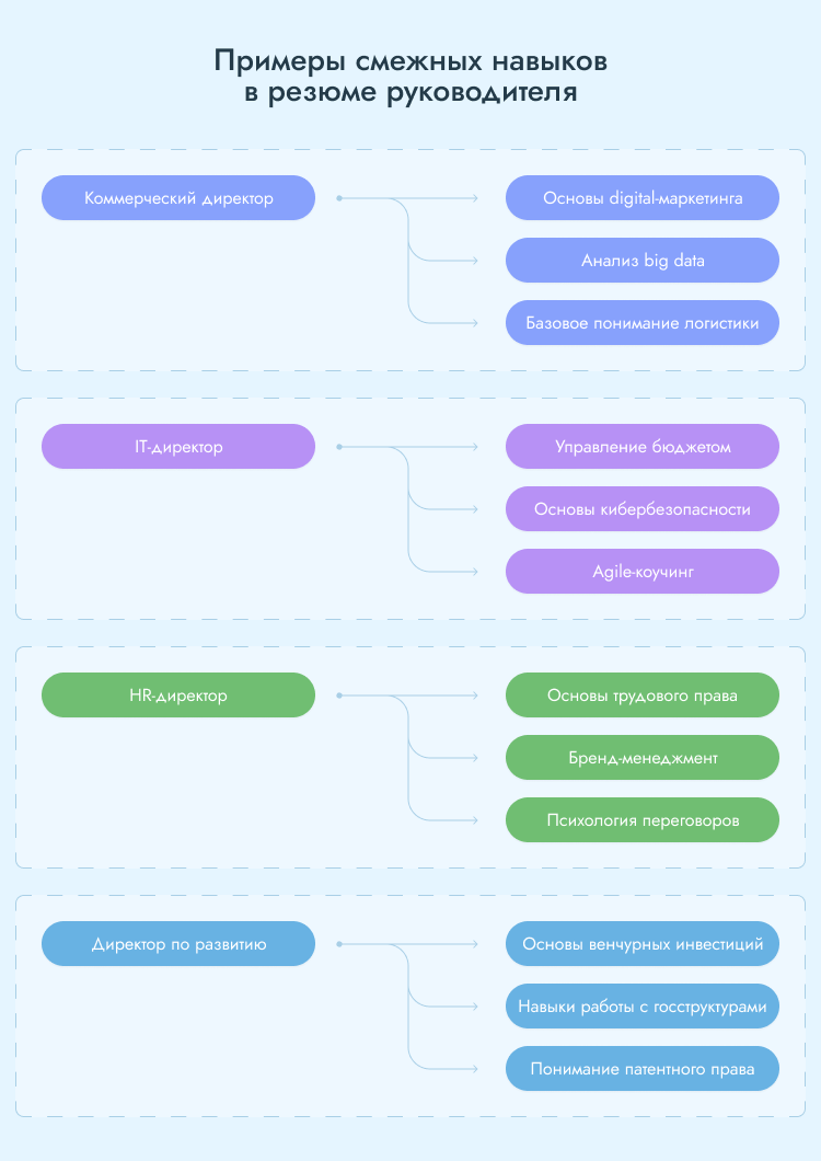 образец резюме руководителя